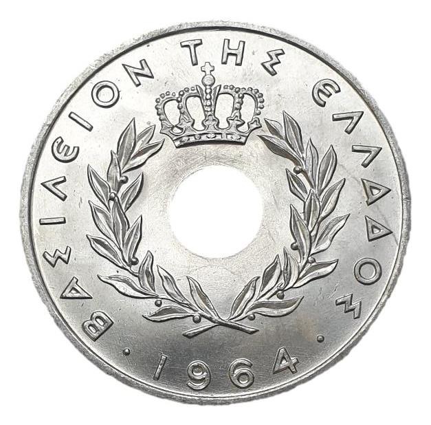 Greece - 20 Lepta 1964, Constantine II, UNC