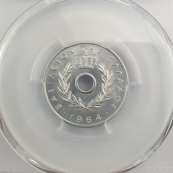 Greece - 10 Lepta 1964 (MS 67), Paul I and Constantine II