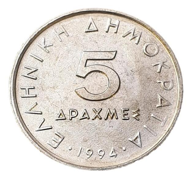 Greece - 5 Drachmas 1994, UNC