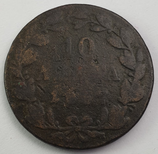 Greece - 10 Lepta 1857, Othon