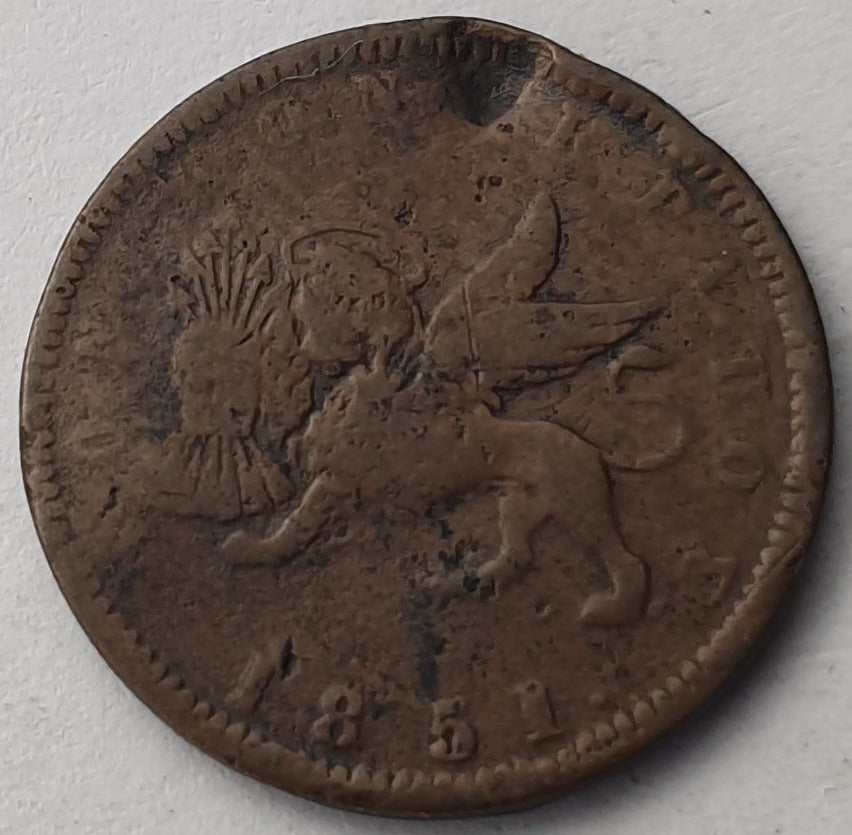 Greece - 1 Lepton 1851, Ionian Islands