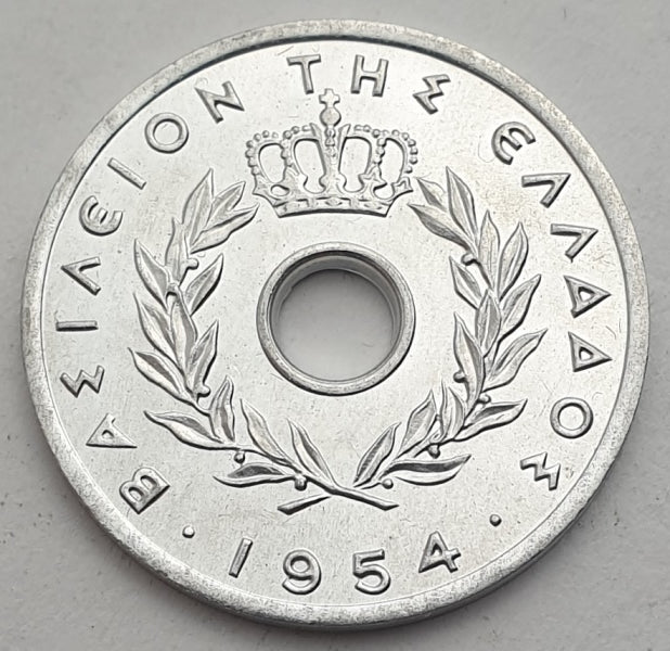 Greece - 10 Lepta 1954, Paul I