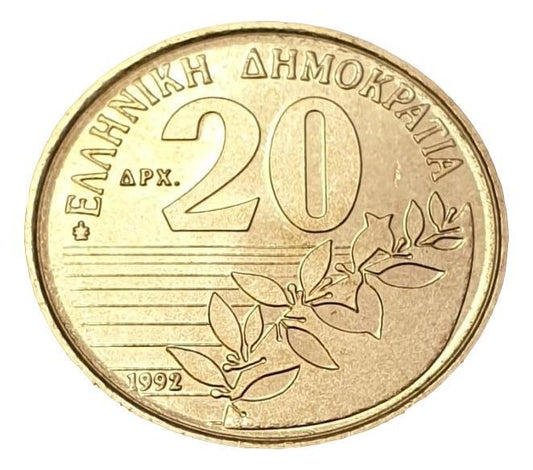 Greece - 20 Drachmas 1992, UNC