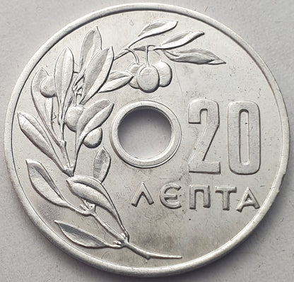 Greece - 20 Lepta 1954, Paul I