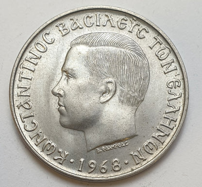 Greece - 10 Drachmas 1968, Constantine II, UNC