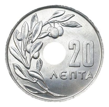 Greece - 20 Lepta 1969, Constantine II, UNC