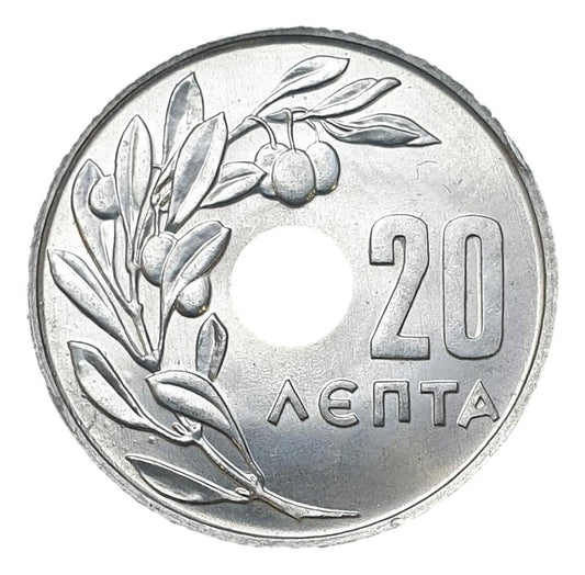 Greece - 20 Lepta 1969, Constantine II, UNC