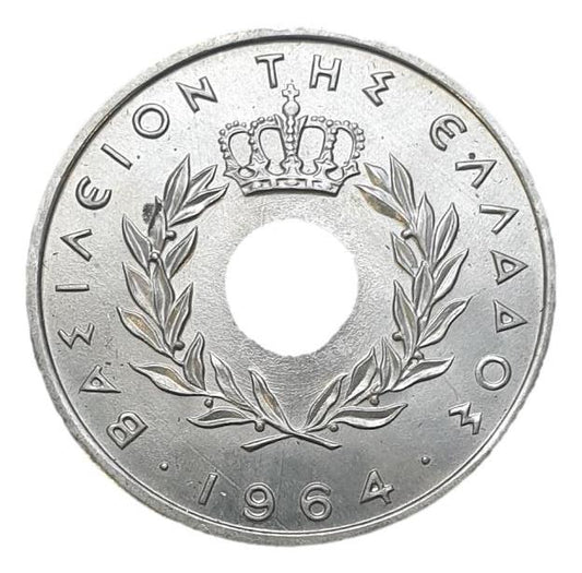 Greece - 10 Lepta 1964, Constantine II, UNC