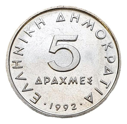 Greece - 5 Drachmas 1992, UNC