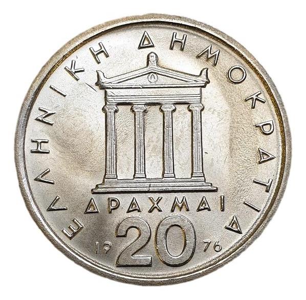 Greece - 20 Drachmas 1976, UNC
