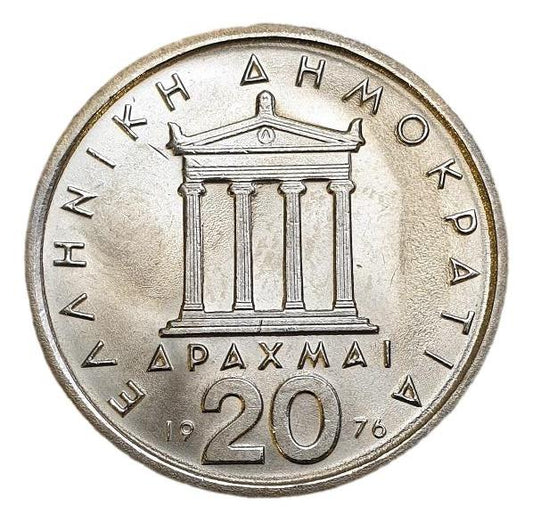 Greece - 20 Drachmas 1976, UNC