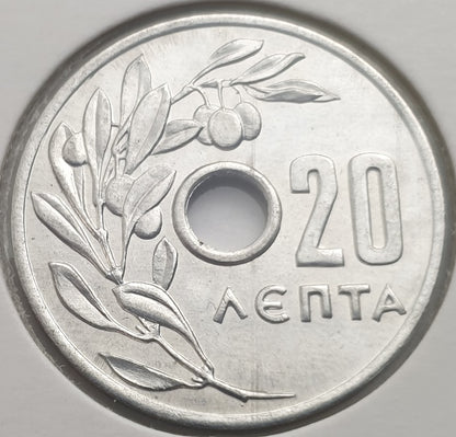 Greece - 20 Lepta 1954, Paul I, UNC