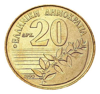 Greece - 20 Drachmas 1990, UNC