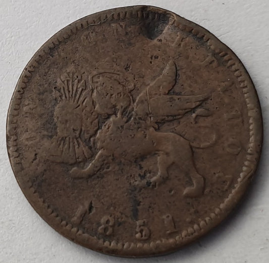 Greece - 1 Lepton 1851, Ionian Islands