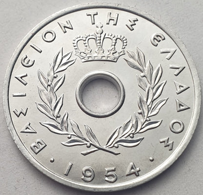 Greece - 20 Lepta 1954, Paul I