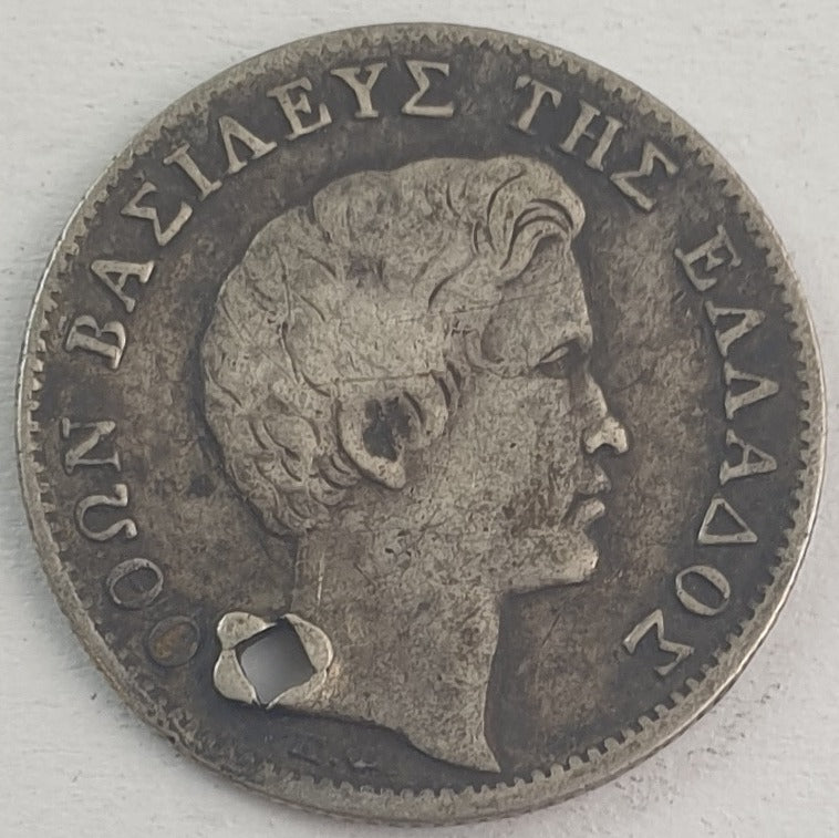 Greece -  Half Drachma 1834, Otto, Silver