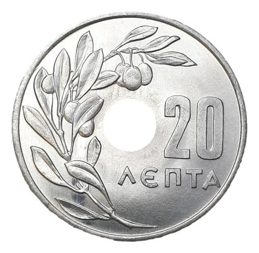 Greece - 20 Lepta 1964, Constantine II, UNC
