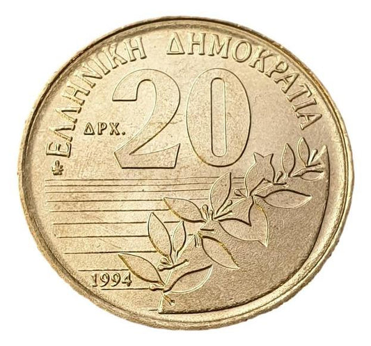 Greece - 20 Drachmas 1994, UNC