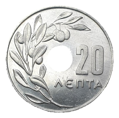 Greece - 20 Lepta 1971, Constantine II, UNC