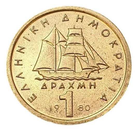Greece - 1 Drachma 1980, UNC