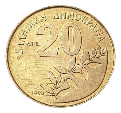 Greece - 20 Drachmas 1998, UNC