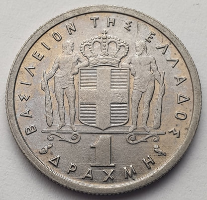 Greece - 1 Drachma 1959, Paul I, UNC