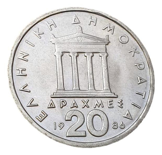 Greece - 20 Drachmas 1986, UNC