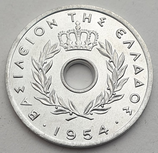 Greece - 10 Lepta 1954, Paul I