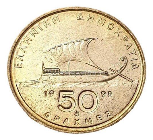 Greece - 50 Drachmas 1998, UNC
