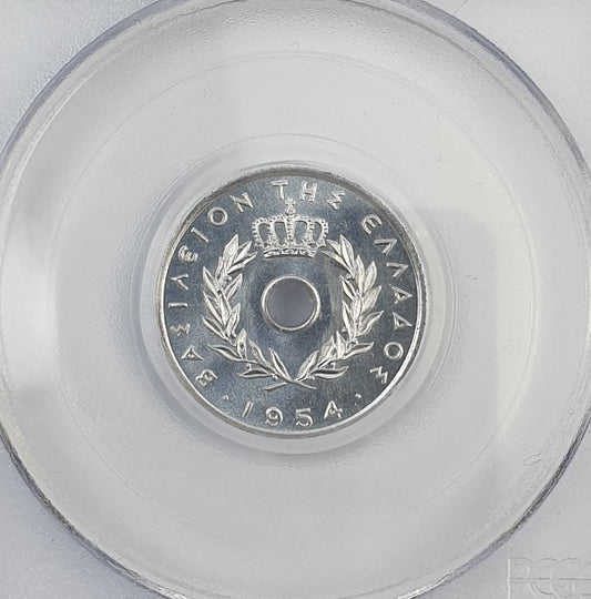 Greece - 5 Lepta 1954 (MS 64), Paul I