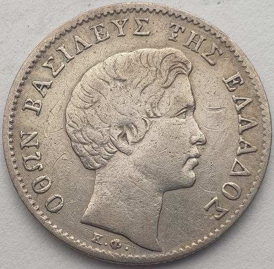 Greece - Half Drachma 1834, Othon, Silver