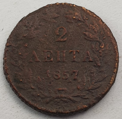 Greece - 2 Lepta 1857, Othon