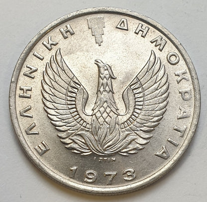 Greece - 10 Drachmas 1973 B, Constantine II, UNC