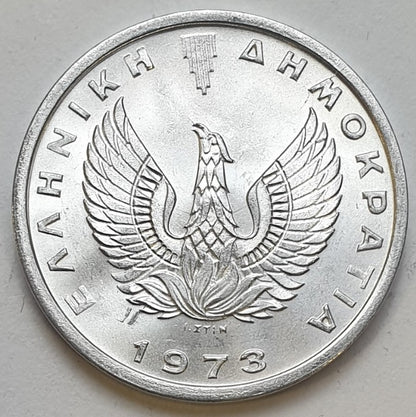 Greece - 20 Lepta 1973 B, Constantine II, UNC