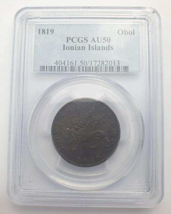 Greece - 1 Obol 1819 (AU 50), George III, Ionian Islands