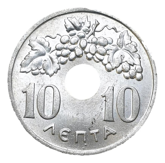 Greece - 10 Lepta 1969, Constantine II, UNC