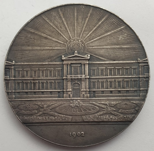 Greece - Medal - 1902, 60 Years of National Bank of Greece (1841-1901), Silver